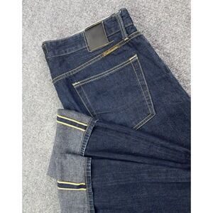 Civilianaire Selvedge Jeans Men's Dark Wash Japanese Denim Size 37 (fits 38x27)